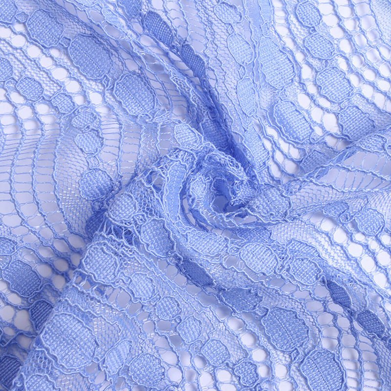 Lace Fabric Dress Stripe Polyester for Women's Wear Wholesale Supplier 7